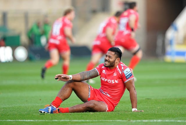 Manu Tuilagi is one of a number of injury absentees for Sale (Tim Goode/PA)