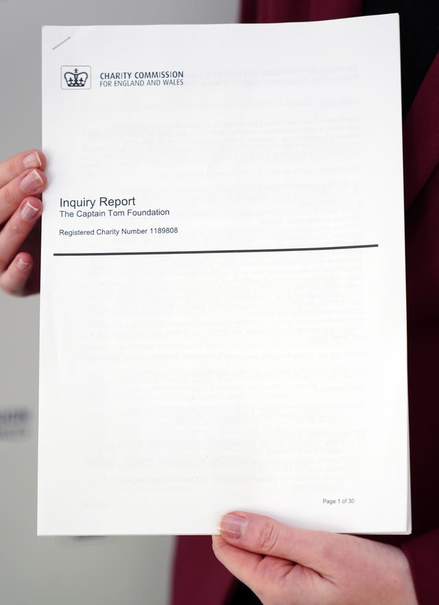 The Charity Commission report outlines its findings 