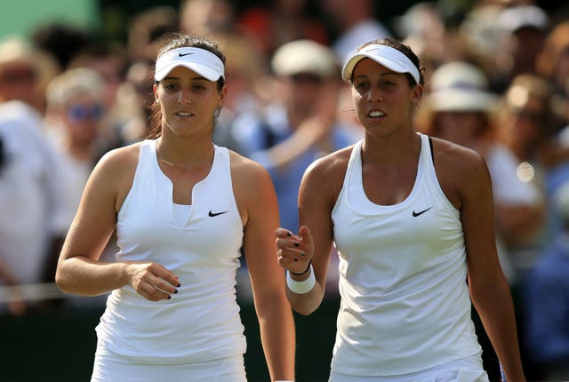 Madison Keys are former doubles partners - and both big England fans