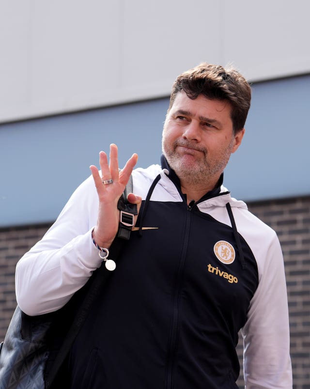 Mauricio Pochettino waves on his way into the City Ground for Chelsea's game against Nottingham Forest this month