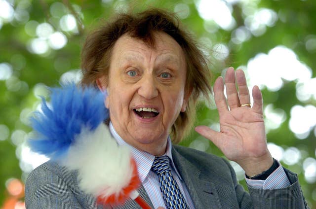 Sir Ken Dodd and his tickling stick