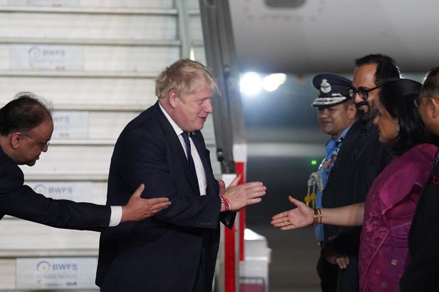 Boris Johnson visit to India