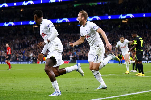 Tottenham celebrate