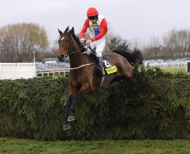 Phil Kinsella and Lampion Du Bost on their way to victory at Aintree 