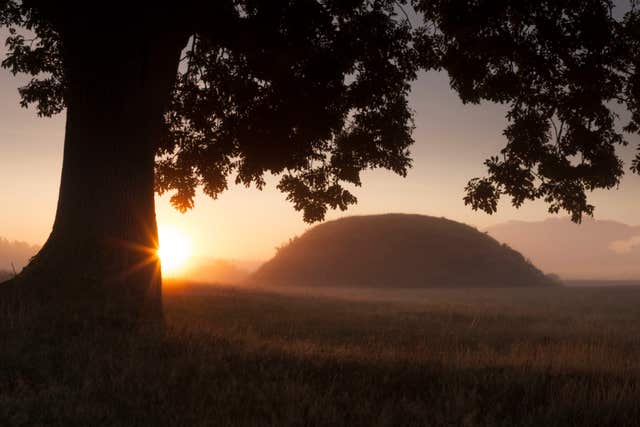 Burial mounds at Sutton Hoo 