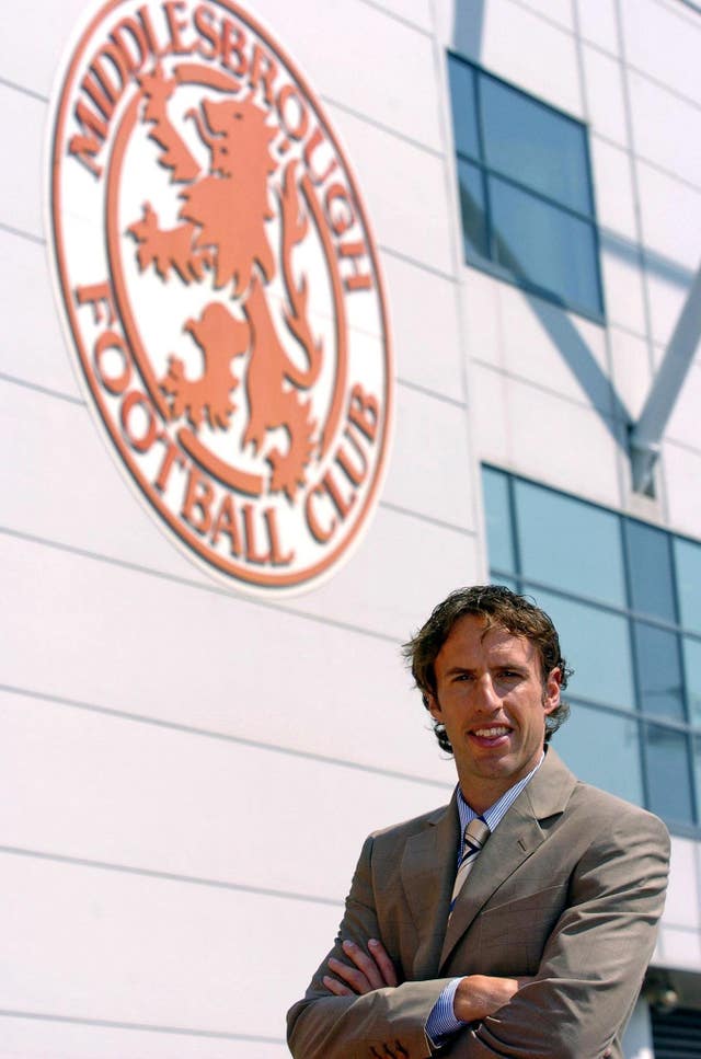 Gareth Southgate captained and coached Middlesbrough