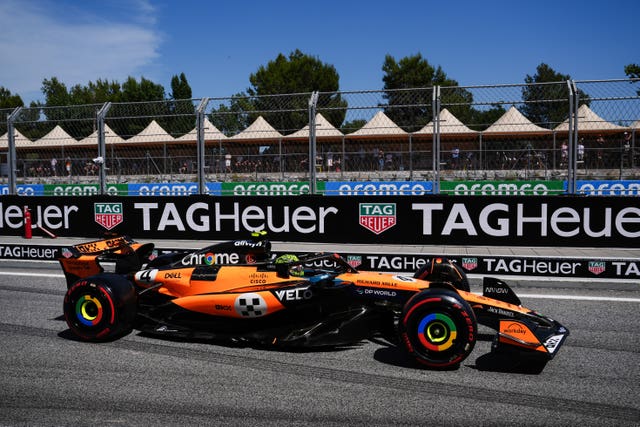 Lando Norris during qualifying at the Spanish Grand Prix