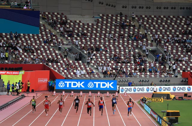 There were plenty of empty seats at the Khalifa International Stadium on the opening night of action