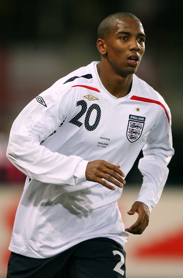 Ashley Young made his England debut as half-time substitute against Austria in November 2007