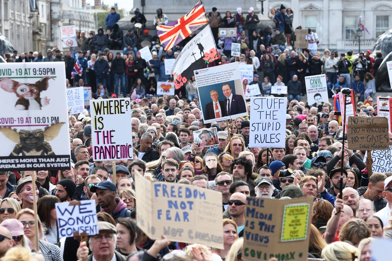 Thousands gather in central London for anti-lockdown protest | The ...