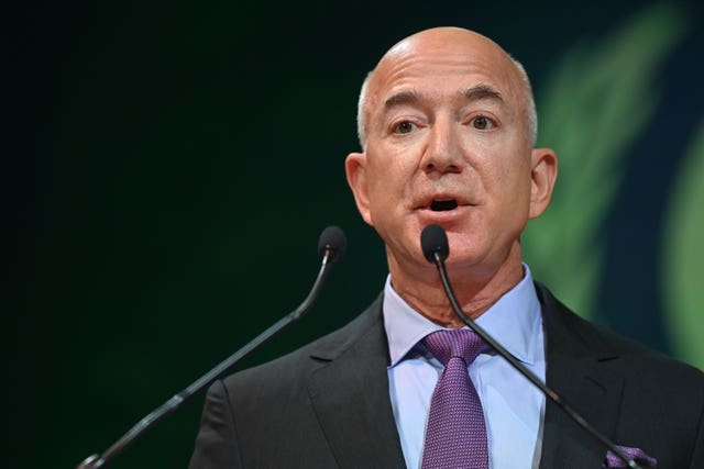 Amazon founder Jeff Bezos (Paul Ellis/PA)