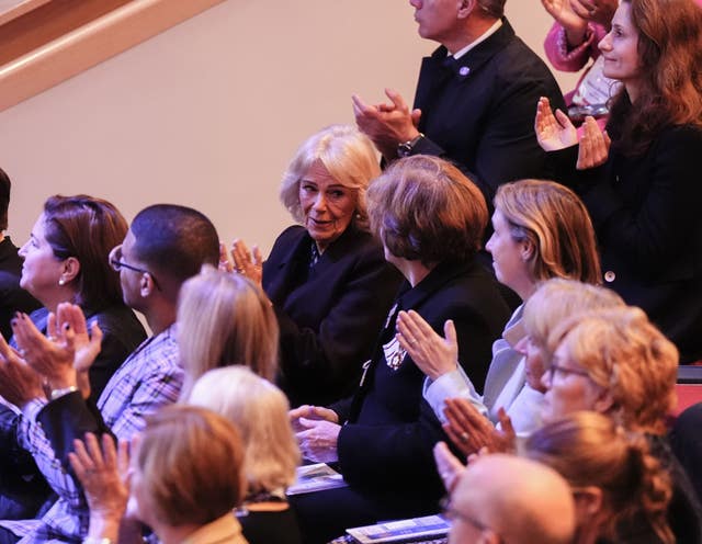 Camilla at the summit in Marlborough College in Wiltshire 