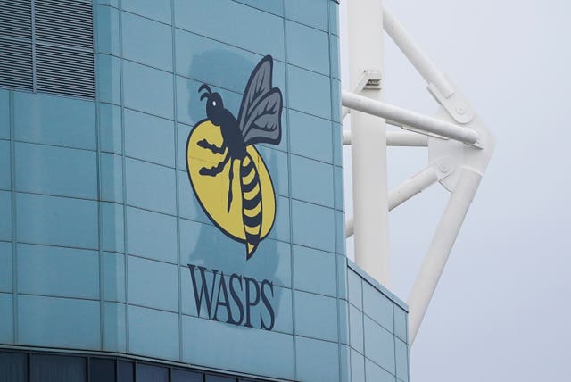 General view of Wasps logo at the Coventry Building Society Arena