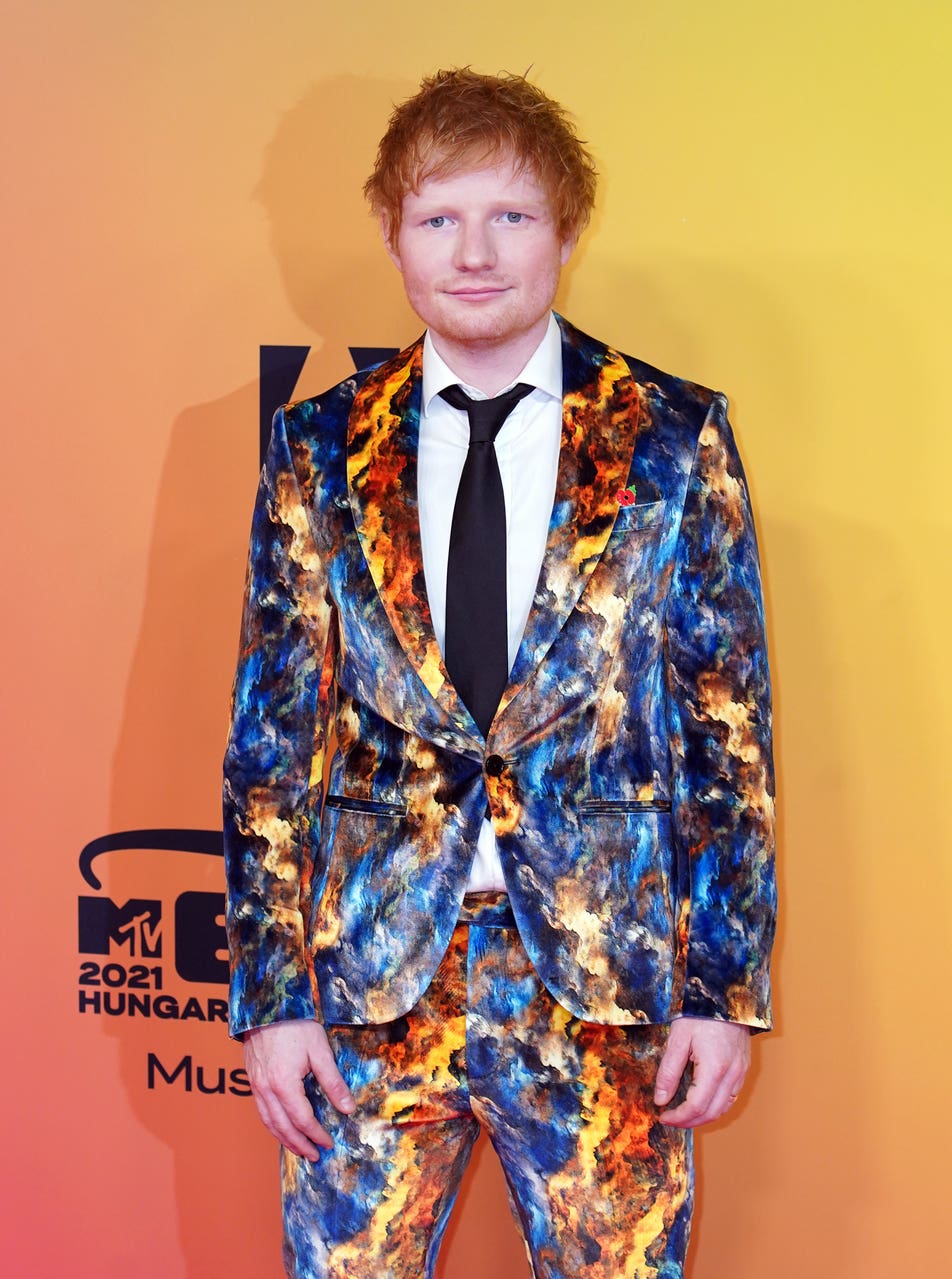 Ed Sheeran leads red carpet arrivals for 2021 MTV EMAs Daily Echo