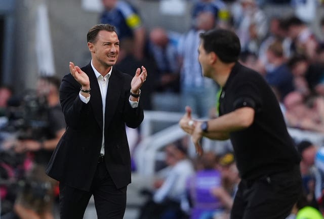 Newcastle United manager Matthias Jaissle during the Premier League match