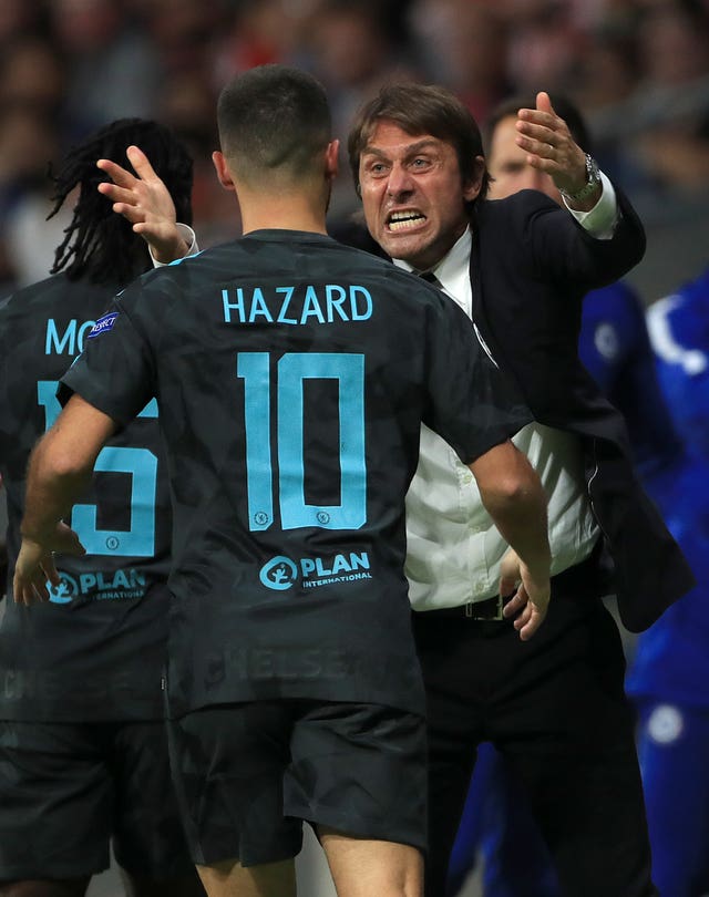 Eden Hazard says the speculation surrounding Antonio Conte's future as Chelsea head coach has not affected the players