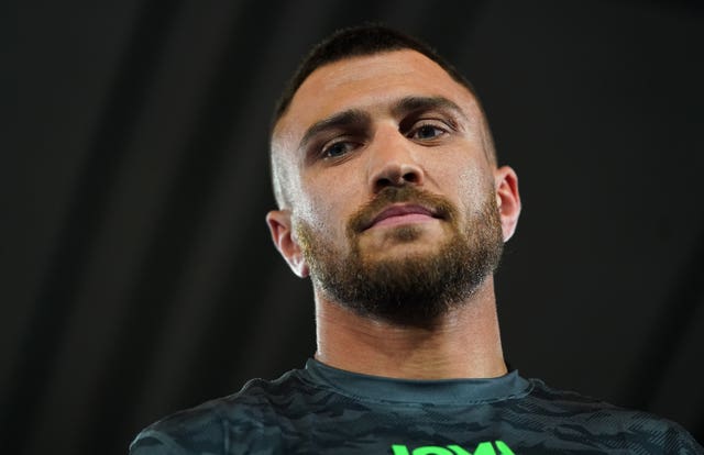 Vasyl Lomachenko has also taken up arms in Ukraine (Tess Derry/PA)