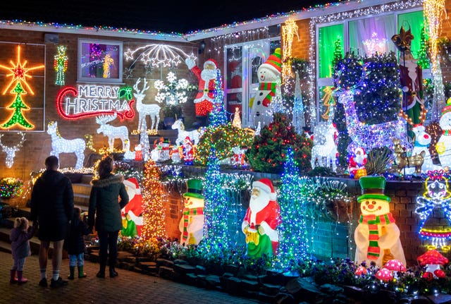 Christmas lights in Soham
