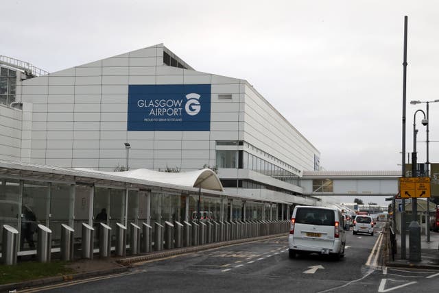 External view of Glasgow Airport terminal building