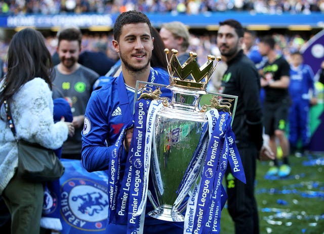 Eden Hazard has twice won the Premier League with Chelsea