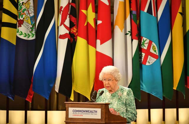 The Queen at Chogm in London 2018