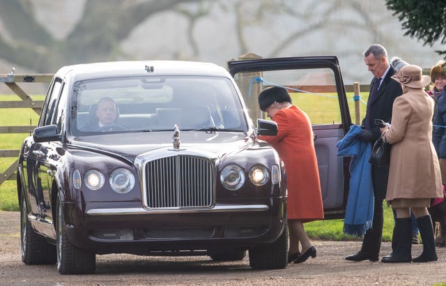 The Queen opted for a brightly coloured coat on Sunday (Joe Giddens/PA)