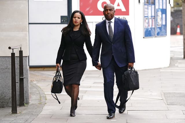 Leicester East MP Claudia Webbe arrives at Westminster Magistrates' Court