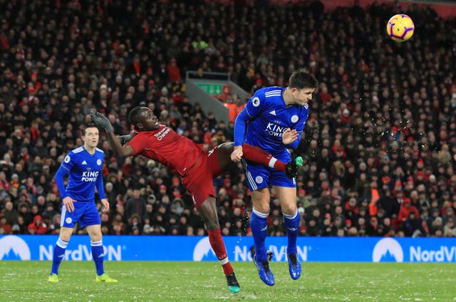 Harry Maguire, then a Leicester player, forced a 1-1 draw at Anfield in January 2019