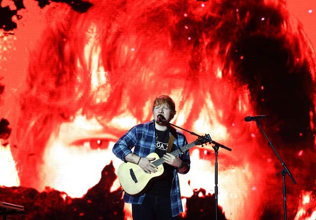 Ed Sheeran (Doug Peters/PA)