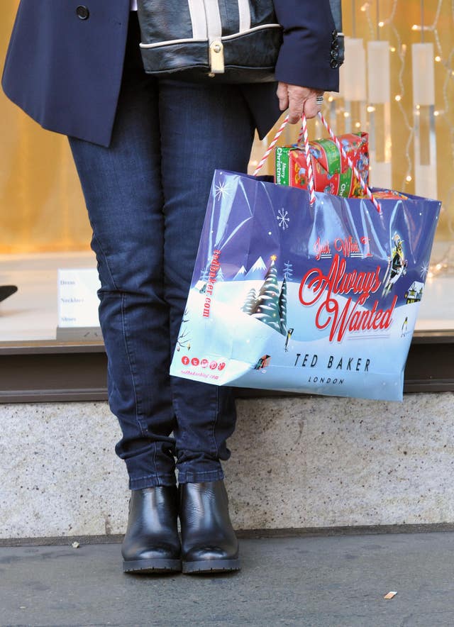 Consumer confidence fell in December (Nick Ansell/PA)