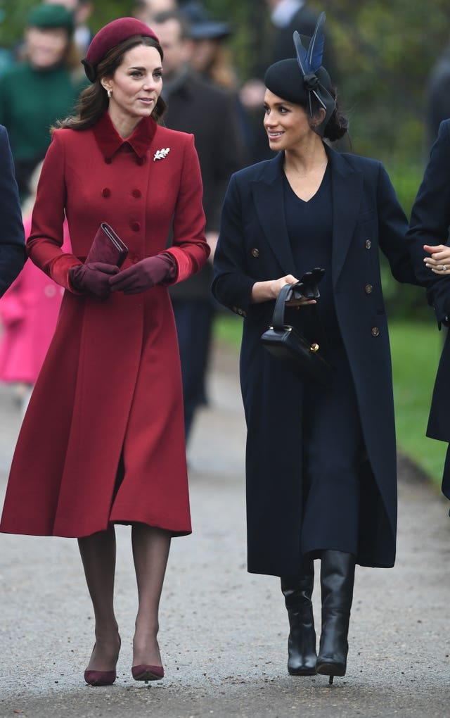 The Duchess of Cambridge and the Duchess of Sussex 