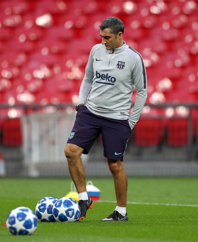 Barcelona manager Ernesto Valverde is concentrating on football and not his future