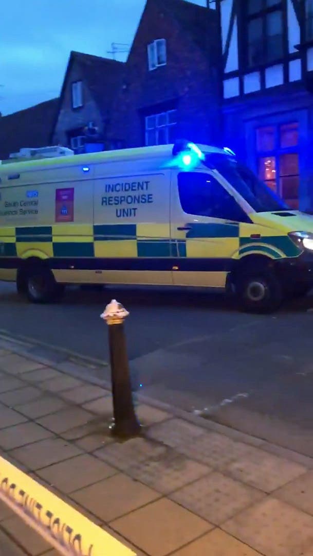 Ambulance on the scene in Salisbury