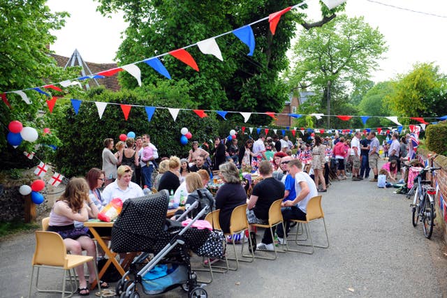 Street parties were held to celebrate the wedding of Prince William and Kate Middleton (Adam Davy/PA)