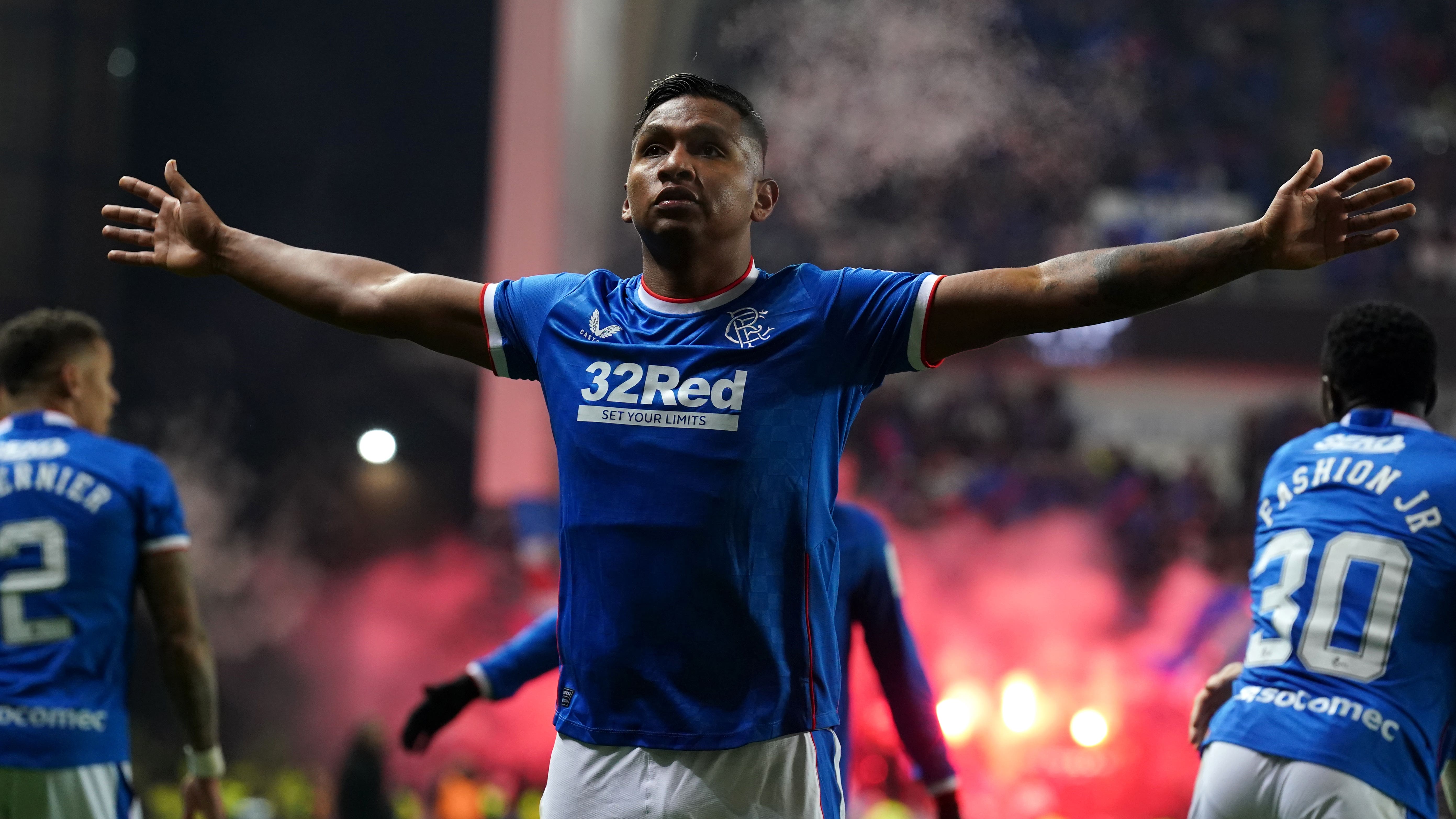 Alfredo Morelos scored Rangers’ winner against Hibernian (Andrew Milligan/PA)