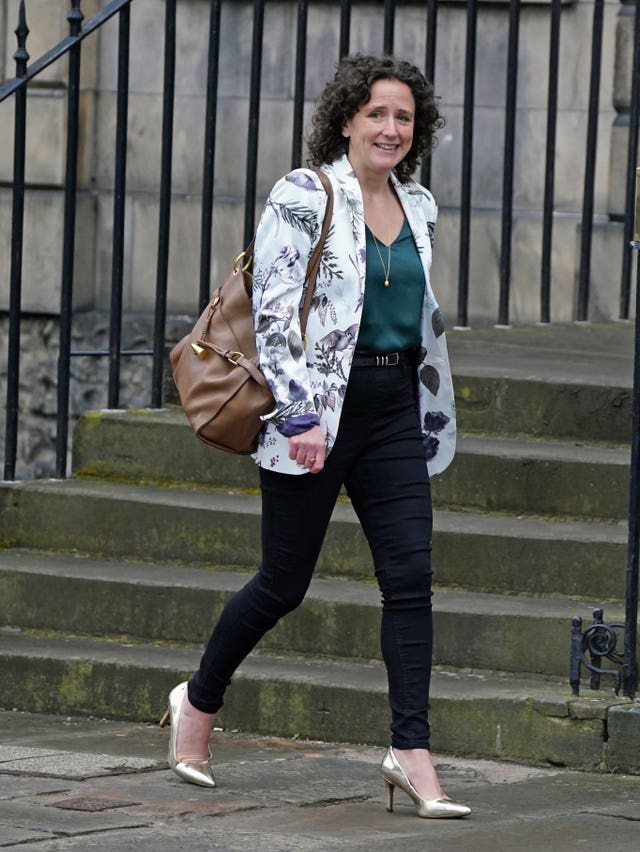 Mairi Gougeon entering Bute House