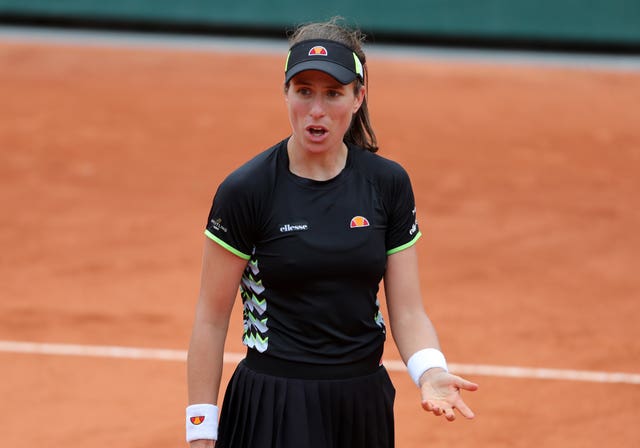 Johanna Konta struggled to hold herself together mentally in her French Open semi-final