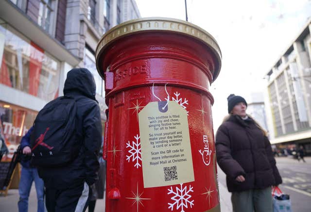Royal Mail Christmas postboxes