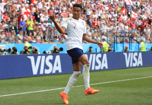 Jesse Lingard celebrates his superb finish against Panama (Adam Davy/PA)