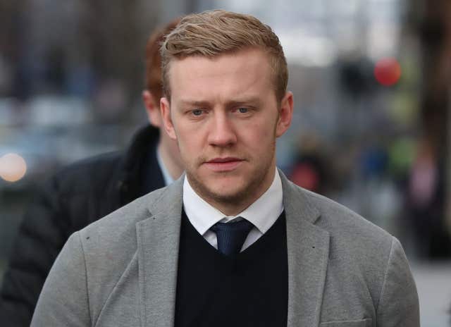 Stuart Olding denies the charges (Niall Carson/PA)