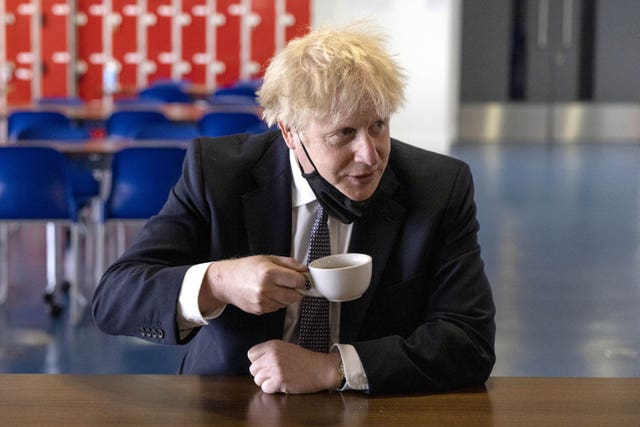 Boris Johnson school visit – London