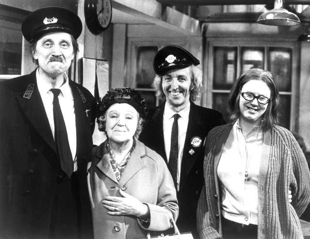Stephen Lewis, Doris Hare, Bob Grant and Anna Karen from On The Buses