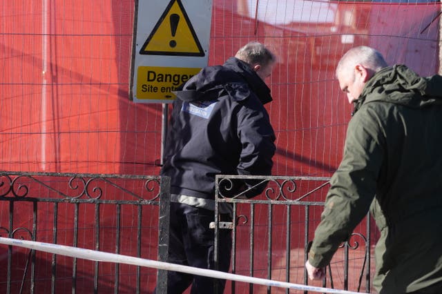 Officers at the scene