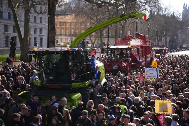 Farmers protest