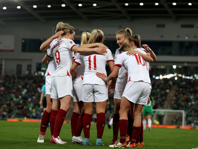 Inggris pindah ke ambang kualifikasi di Piala Dunia Wanita (Liam McBurney/PA)