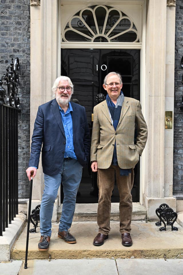 Sir Nicholas Mostyn (right) with Jeremy Paxman