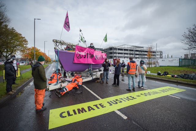 Extinction Rebellion Scotland Grangemouth protest