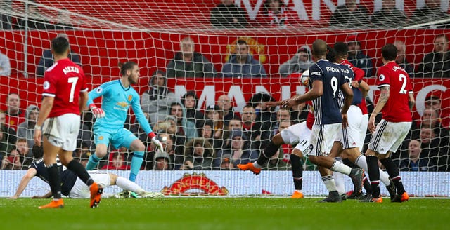 Jay Rodriguez scored the only goal for West Brom as Manchester United gift the Premier League trophy to their city rivals 