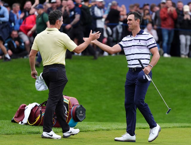 Rory McIlroy and Billy Horschel