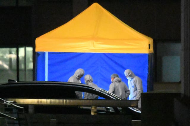 Forensic officers at the scene of the terror attack on London Bridge